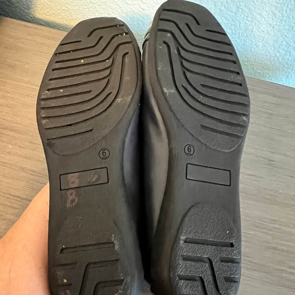 Hotter Women’s Leather Navy Ballet Flats Never Worn - Picture 9 of 9